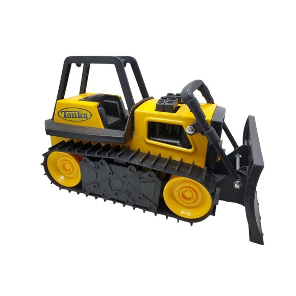 Vintage 1999 Tonka Steel/Plastic Bulldozer Construction Vehicle Durable Yellow & - Picture 3 of 7